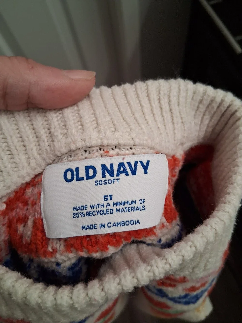 Old Navy Girls Heart Knit Sweater 5T